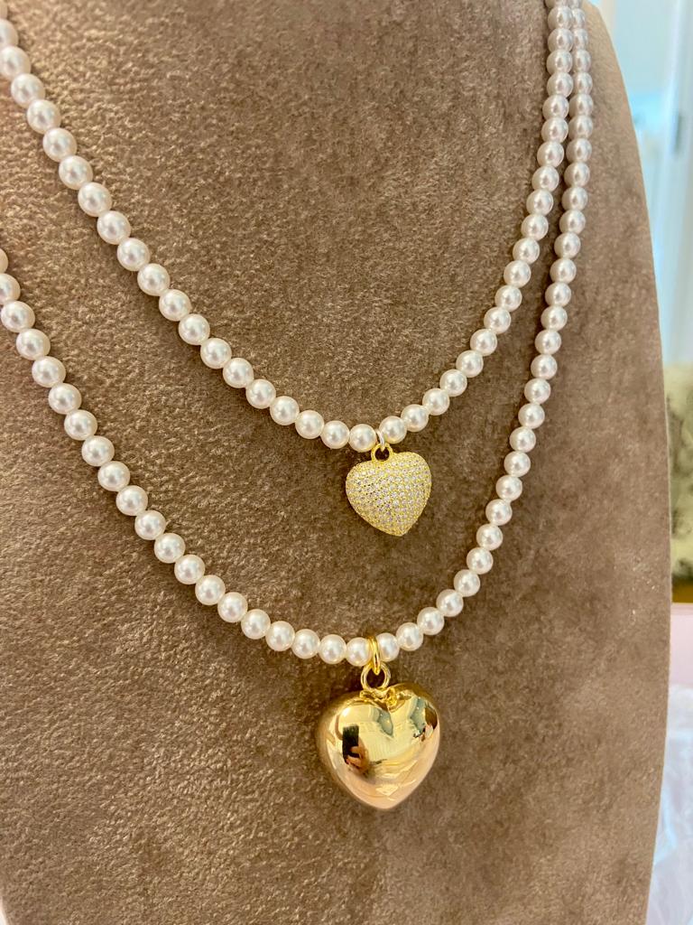 Collana con cuore e perla – Iride Shop - Accessori da Donna