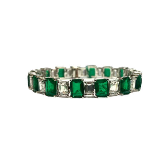 bracciale-tennis-lejoiose-gioielli-argento-smeraldi-diamanti